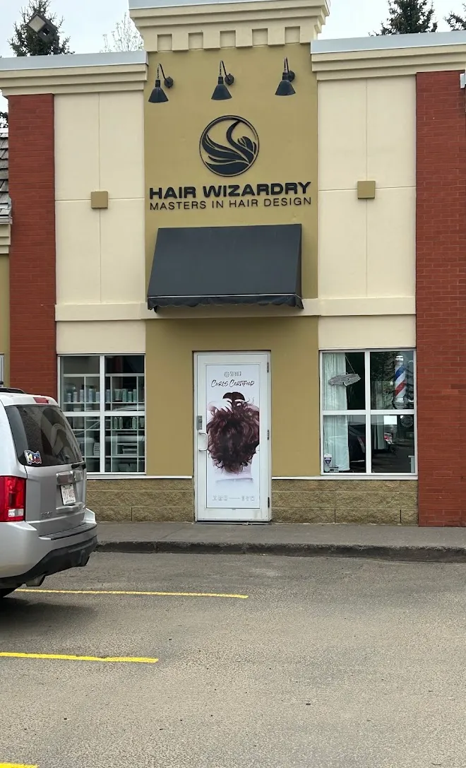 Repainted storefront exterior for a hair salon — Leonard’s Painting, Edmonton area