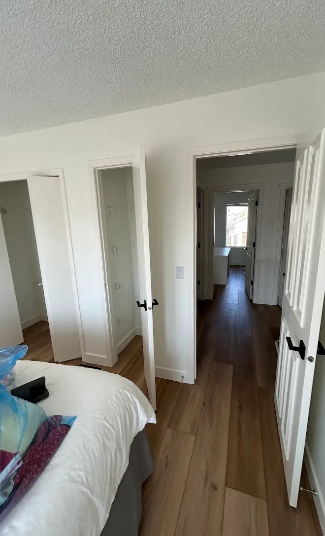 Interior door and casing finish work — Leonard’s Painting, Edmonton area