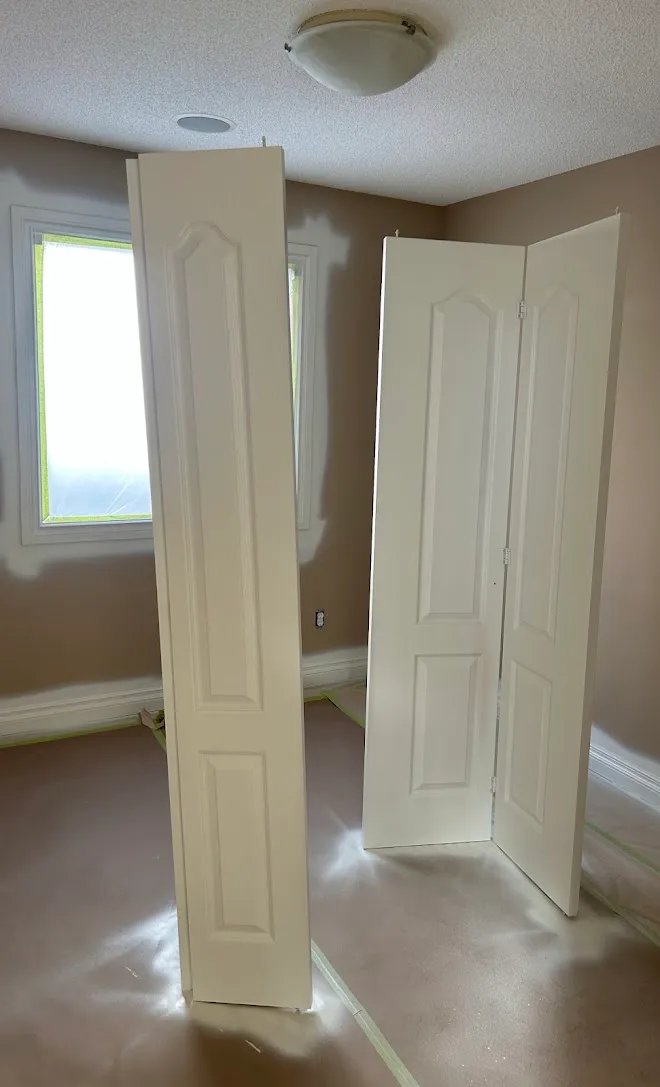 Interior doors and trim with a smooth painted finish — Leonard’s Painting, Edmonton area