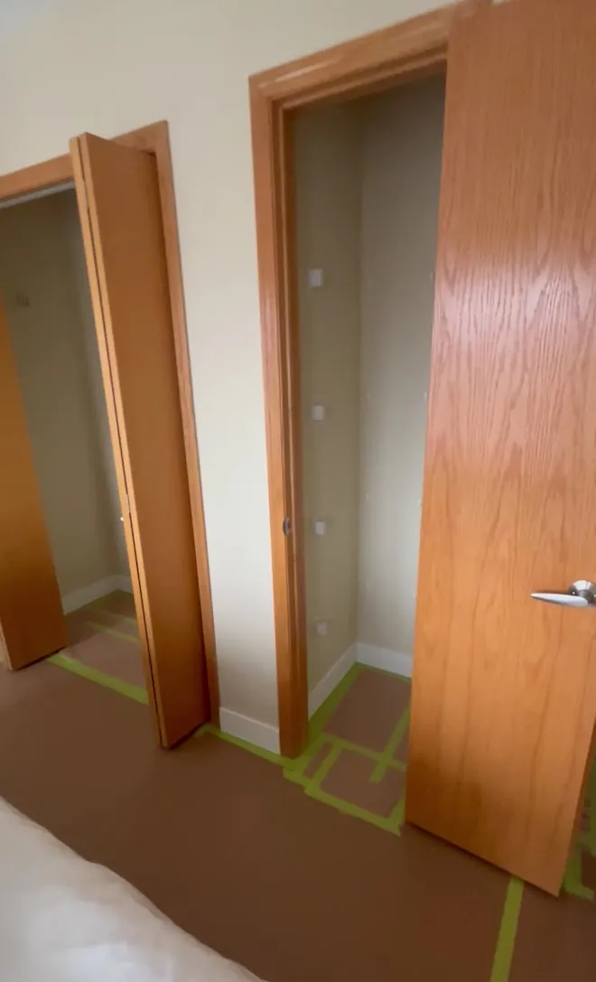 Interior door and casing finish work — Leonard’s Painting, Edmonton area
