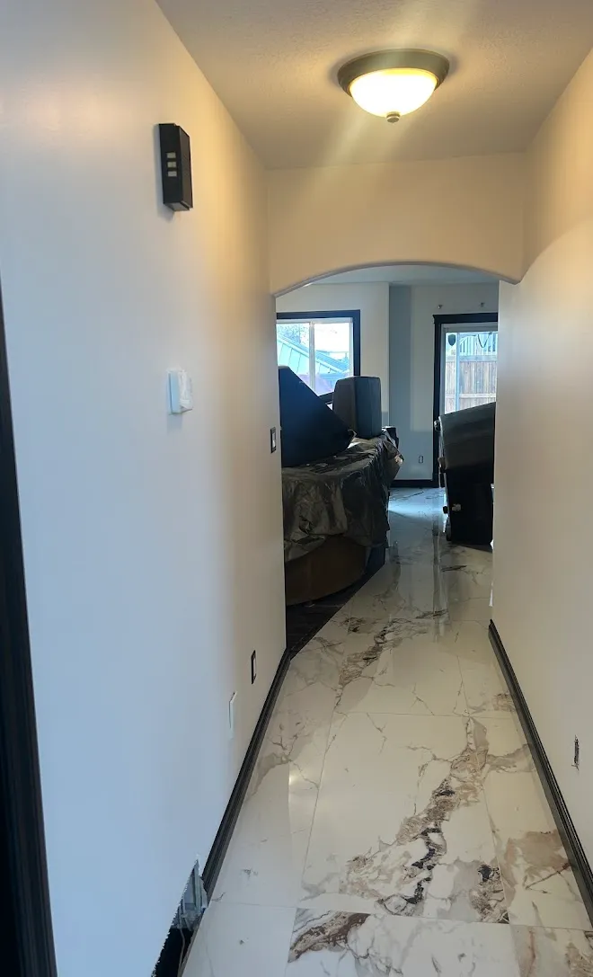 Freshly painted interior walls and ceilings — Leonard’s Painting, Edmonton area