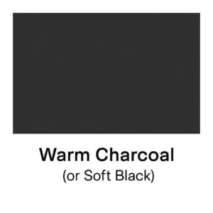 Warm Charcoal Or Soft Black